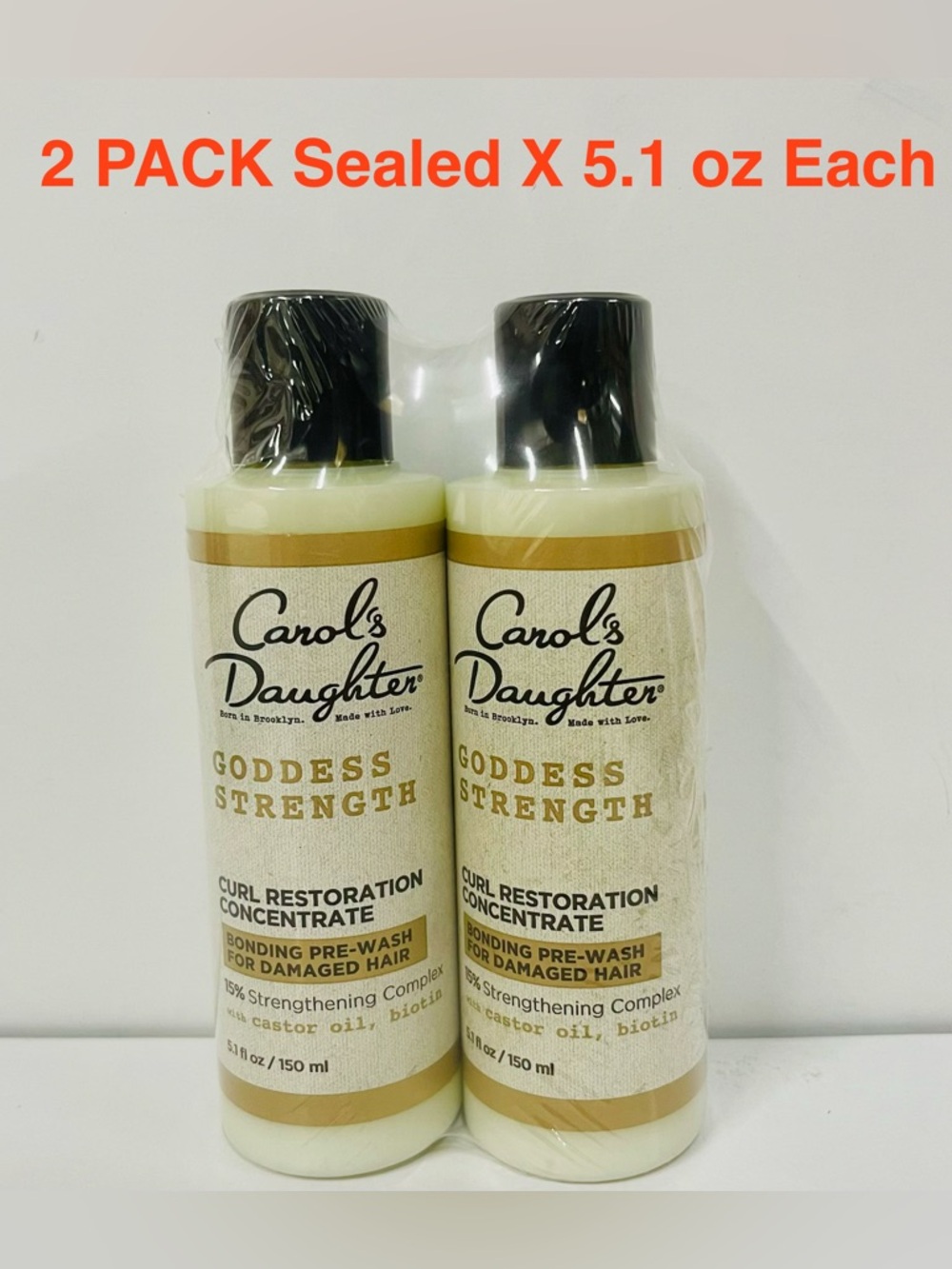 Carol's Daughter Goddess Strength Curl Restoration Concentrate 2 PACK X 5.1 oz